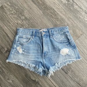 Hollister Light Wash Jean Shorts